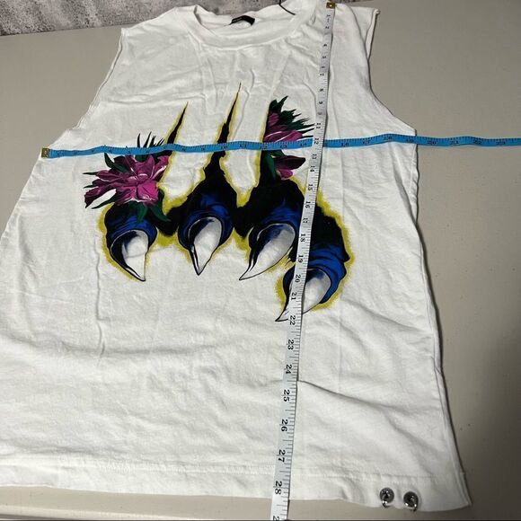 🆕 DIESEL Bright White T-Wessy-O Maglietta Claw Printed Shirt - Picture 9 of 11